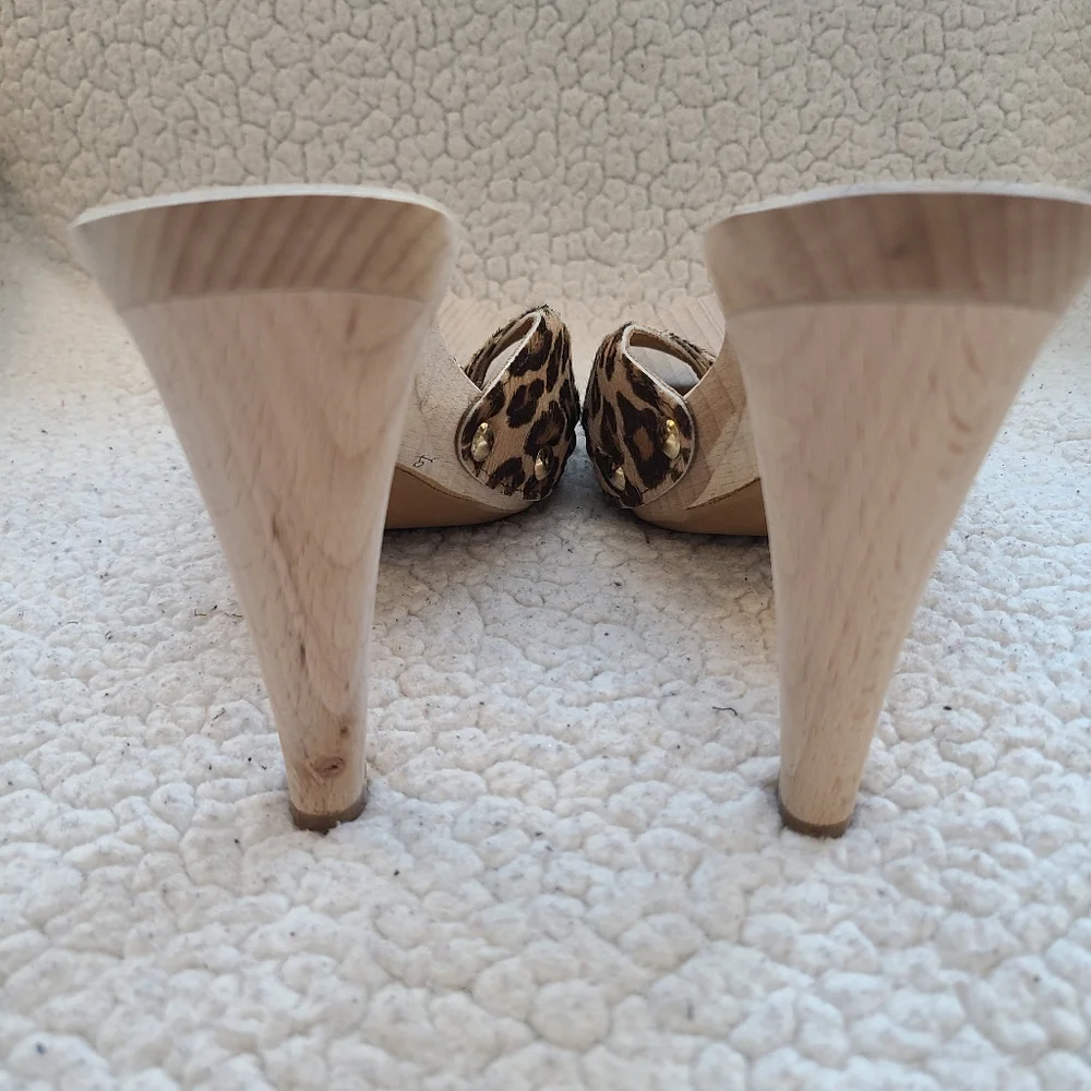 Giancarlo Paoli cheetah print calf skin heels - Picture 7 of 11